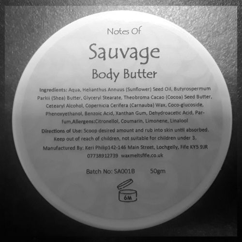 Sauvage Body Butter