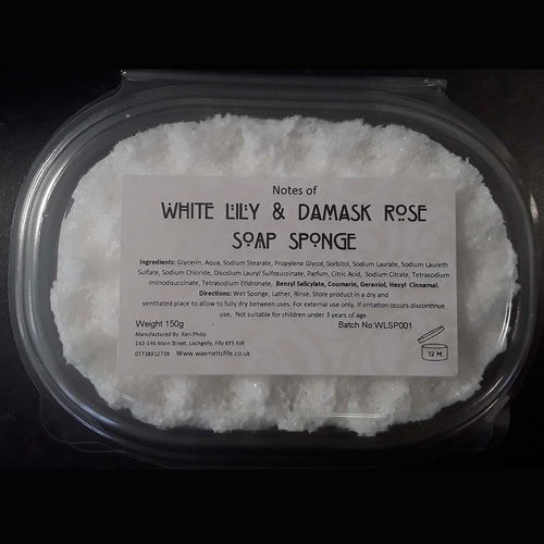 White Lily & Damask Rose Soap Sponge